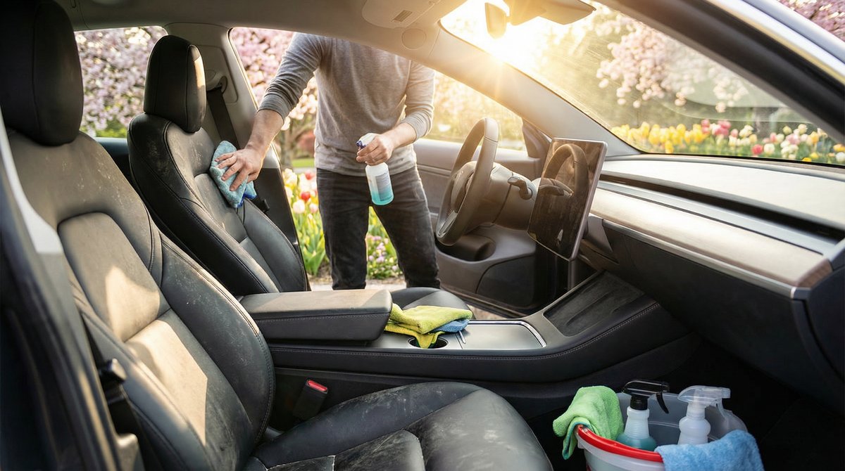 Auto Frühjahrsputz: Checkliste für innen und außen