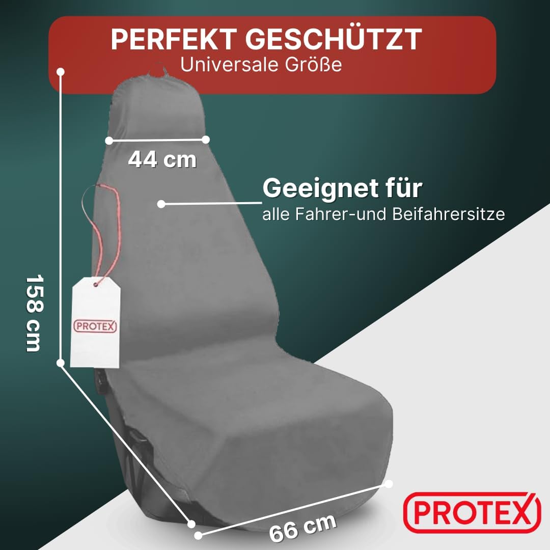 Universal Auto Sitzschoner - Werkstatt Sitzschoner Grau