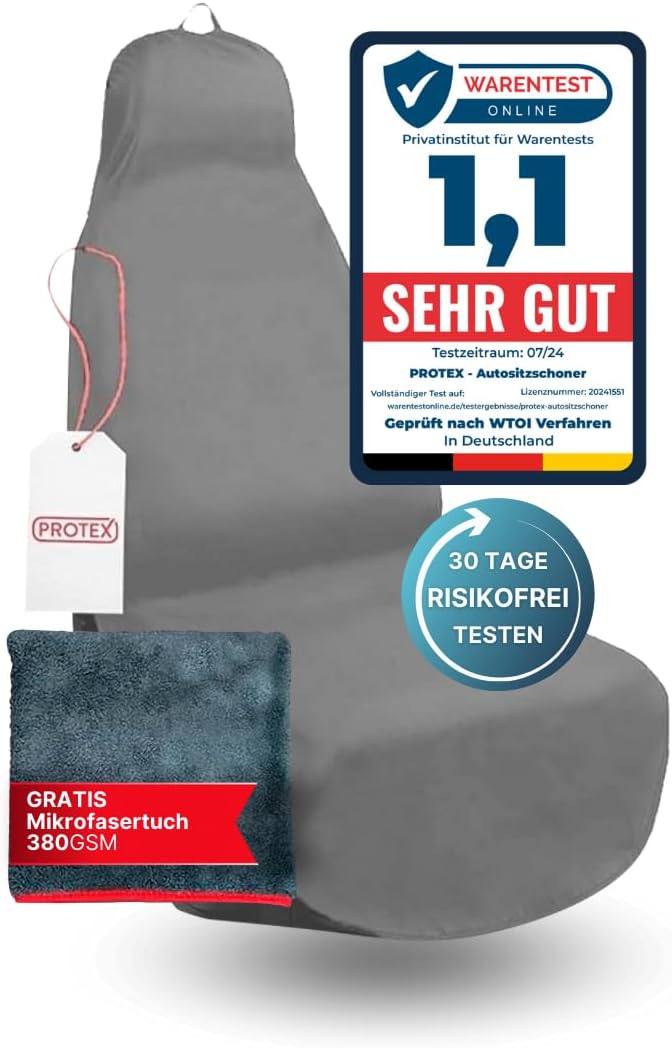 Universal Auto Sitzschoner - Werkstatt Sitzschoner Grau