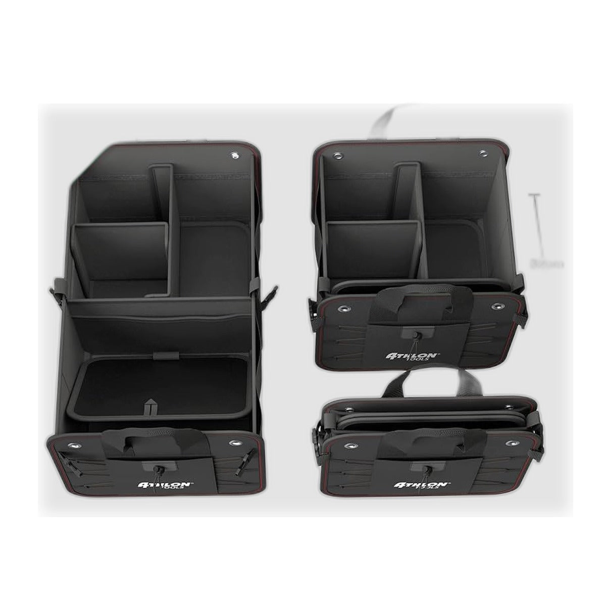 ATHLON TOOLS Premium Kofferraumtasche mit Deckel 60 Liter