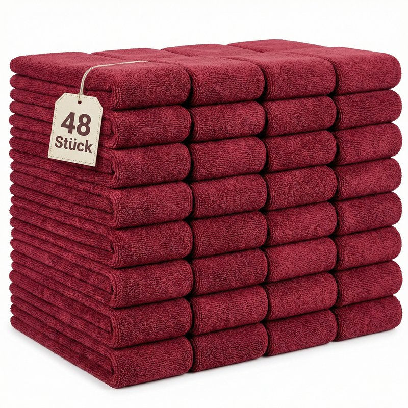 PROTEX Mikrofasertuch 48er Pack – 380 GSM Premium Qualität