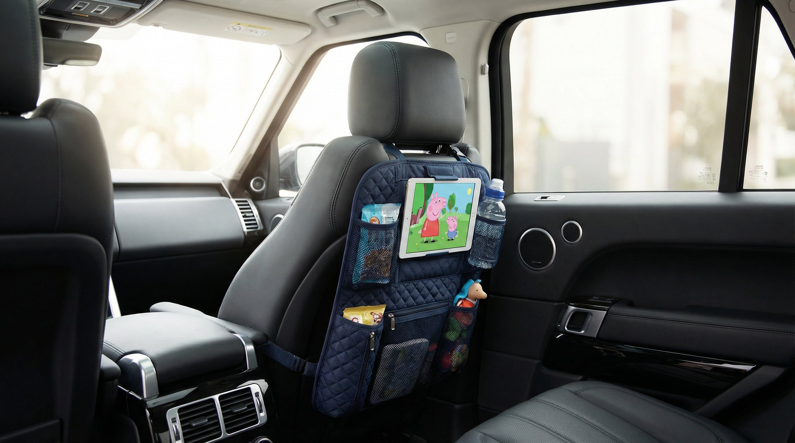 PROTEX Rückenlehnenschutz mit Tablethalter im Auto