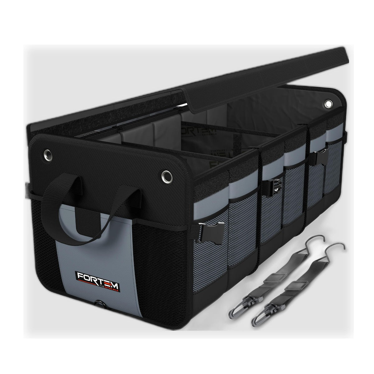 FORTEM Kofferraum Organizer Extragroß mit Deckel