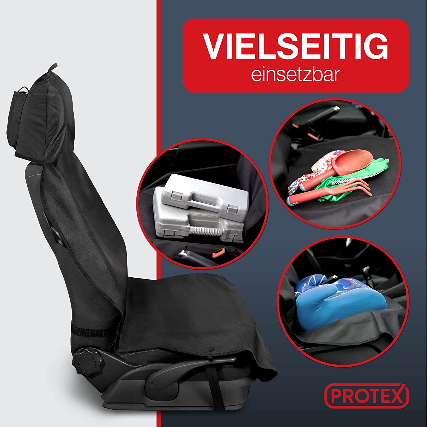 Universal Auto Sitzschoner - Werkstatt Sitzschoner Schwarz