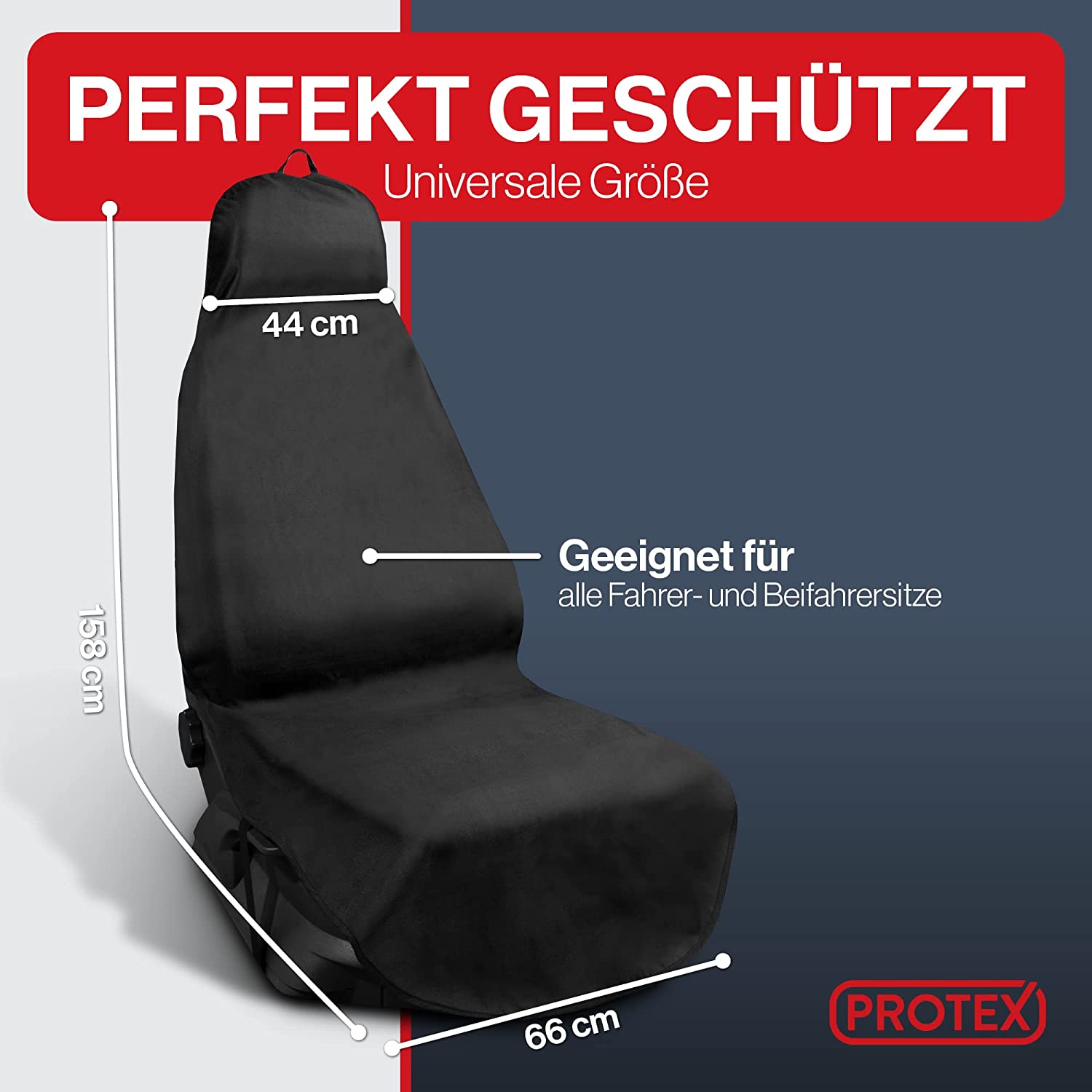 Universal Auto Sitzschoner - Werkstatt Sitzschoner Schwarz