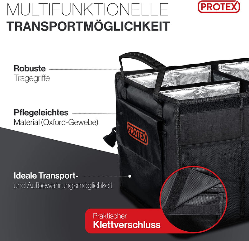 PROTEX Kofferraum Organizer 70 l - Faltbare Kofferraumtasche mit