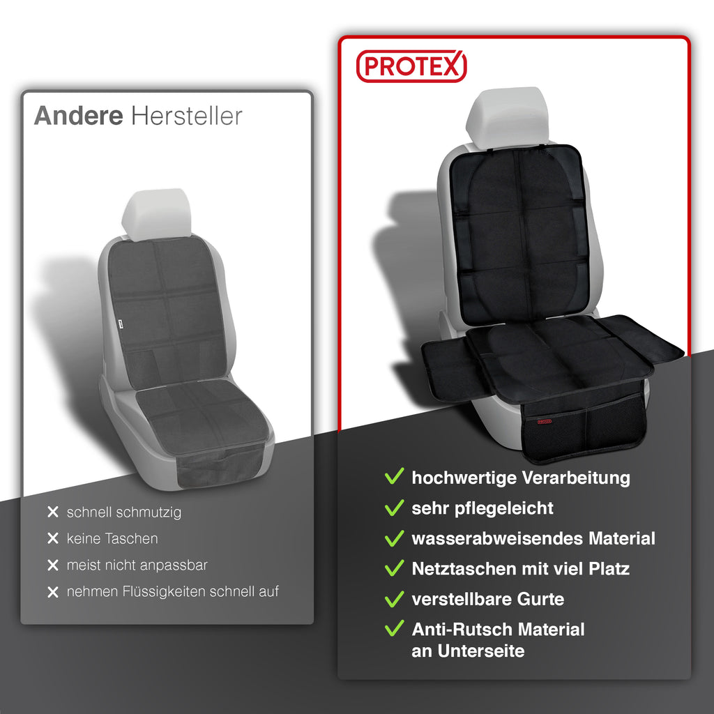 Nutabevr Kindersitzunterlage Isofix kompatibel, rutschfest  Wasserabweisender Autositzschoner, Sitzschoner Auto Kindersitz,  Autositzauflage mit Netztaschen, Leicht zu Reinigen und Rutschfestem :  : Baby